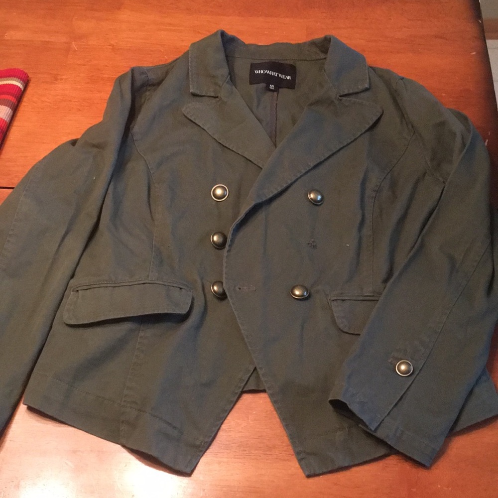 Women’s army green jacket